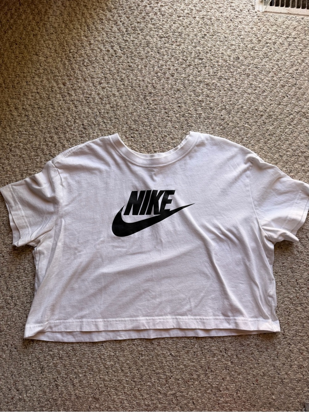 Nike White The Nike Tee Logo Top